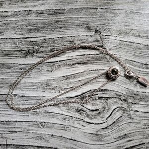 Coach Open Circle Stone Necklace